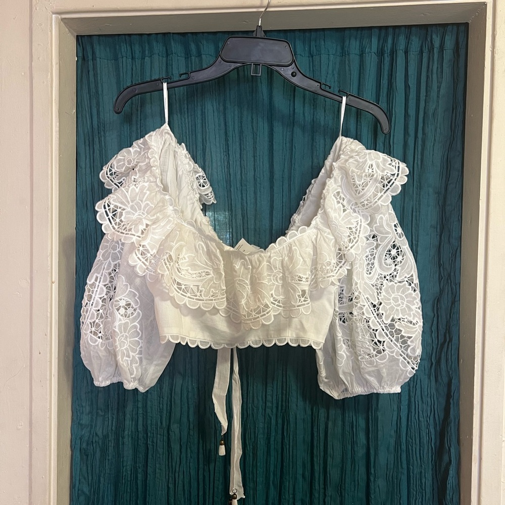 Zimmermann Lulu Scallop Frill Top - Picture 8 of 11